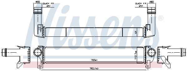 Nissens Interkoeler 961599