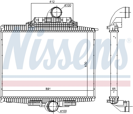 Nissens Interkoeler 97024