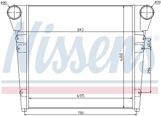 Nissens Interkoeler 97052