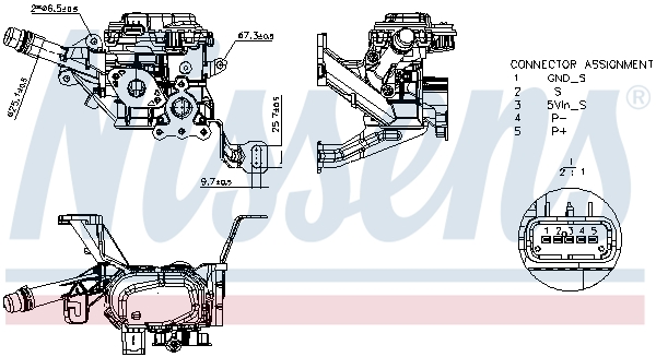 Nissens AGR modul 98534