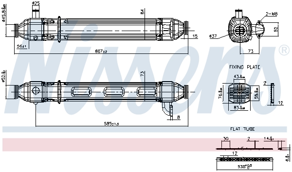 Nissens Koeler, uitlaatterugvoering 989463