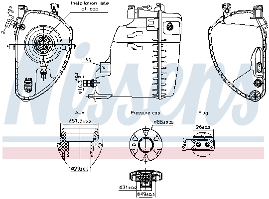 Nissens Expansievat 996198