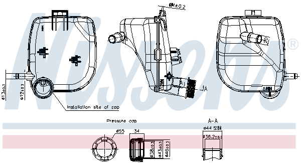 Nissens Expansietank, koelvloeistof 996417