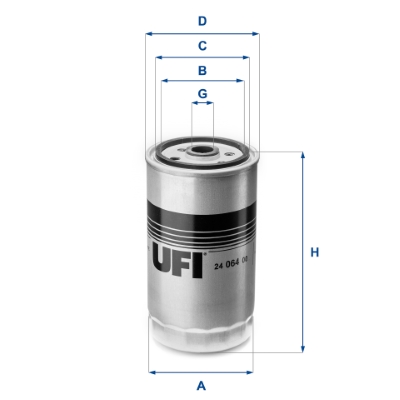 UFI Brandstoffilter 24.064.00