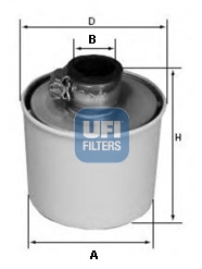 UFI Luchtfilter 27.188.00