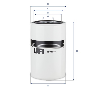 UFI Filter/oliezeef automaatbak 80.016.00