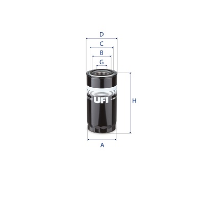 UFI Hydrauliekfilter 80.142.00