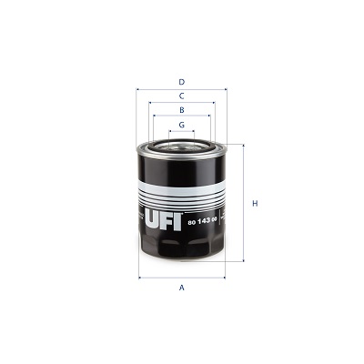 UFI Hydrauliekfilter 80.143.00