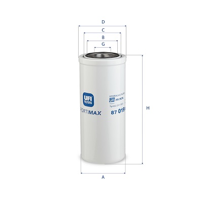 UFI Filter, hydrauliek 87.019.00