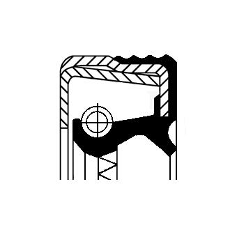 Corteco Wielnaaf keerring 12014598B