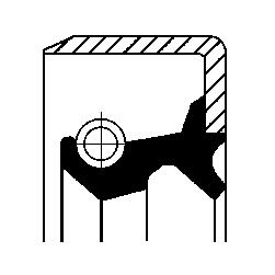 Corteco Differentieel keerring 19015056B