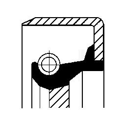 Corteco Schakelstang keerring 19034646B