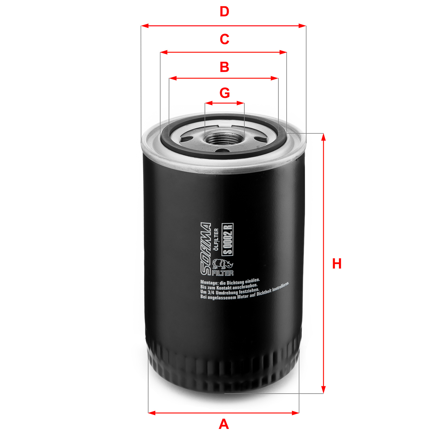 Sofima Oliefilter S 0002 R