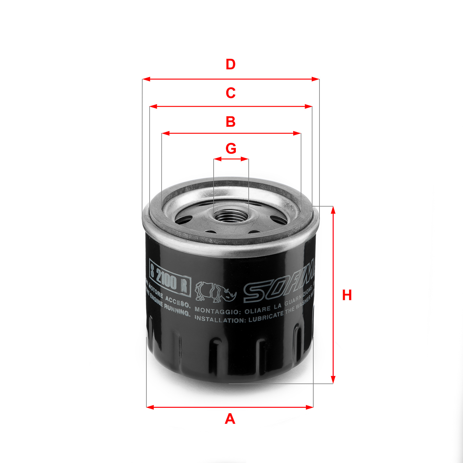 Sofima Oliefilter S 2100 R