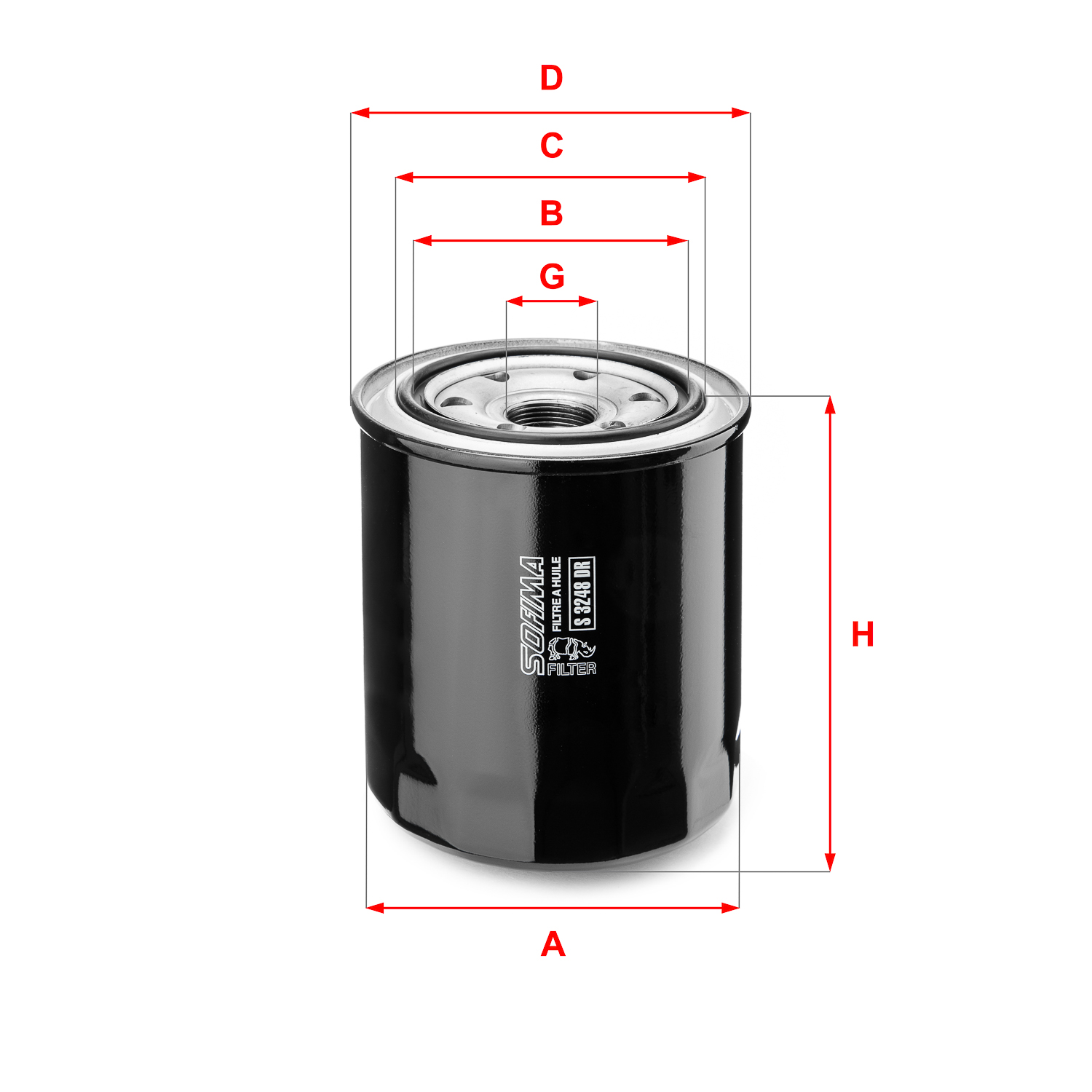 Sofima Oliefilter S 3248 DR