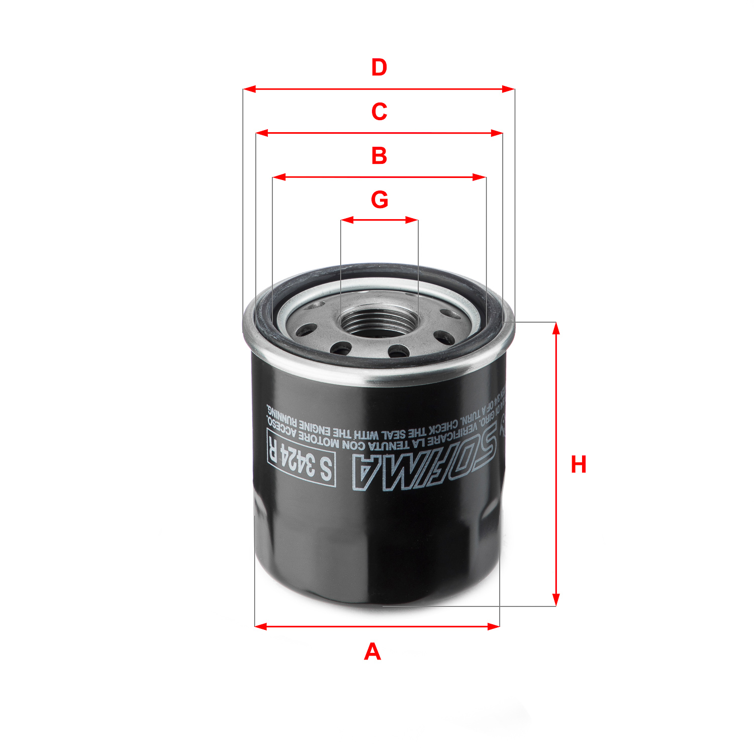 Sofima Oliefilter S 3424 R