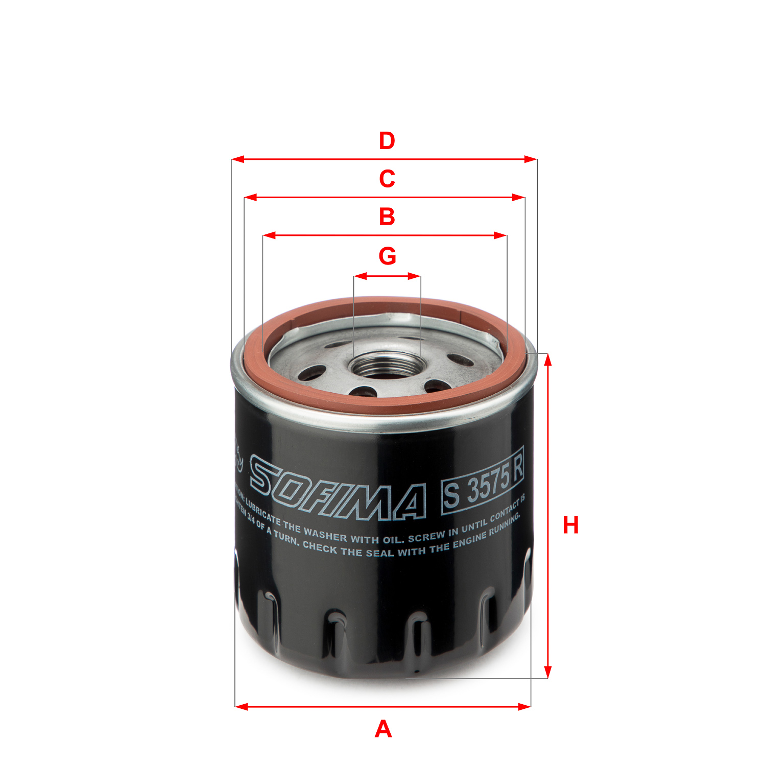 Sofima Oliefilter S 3575 R