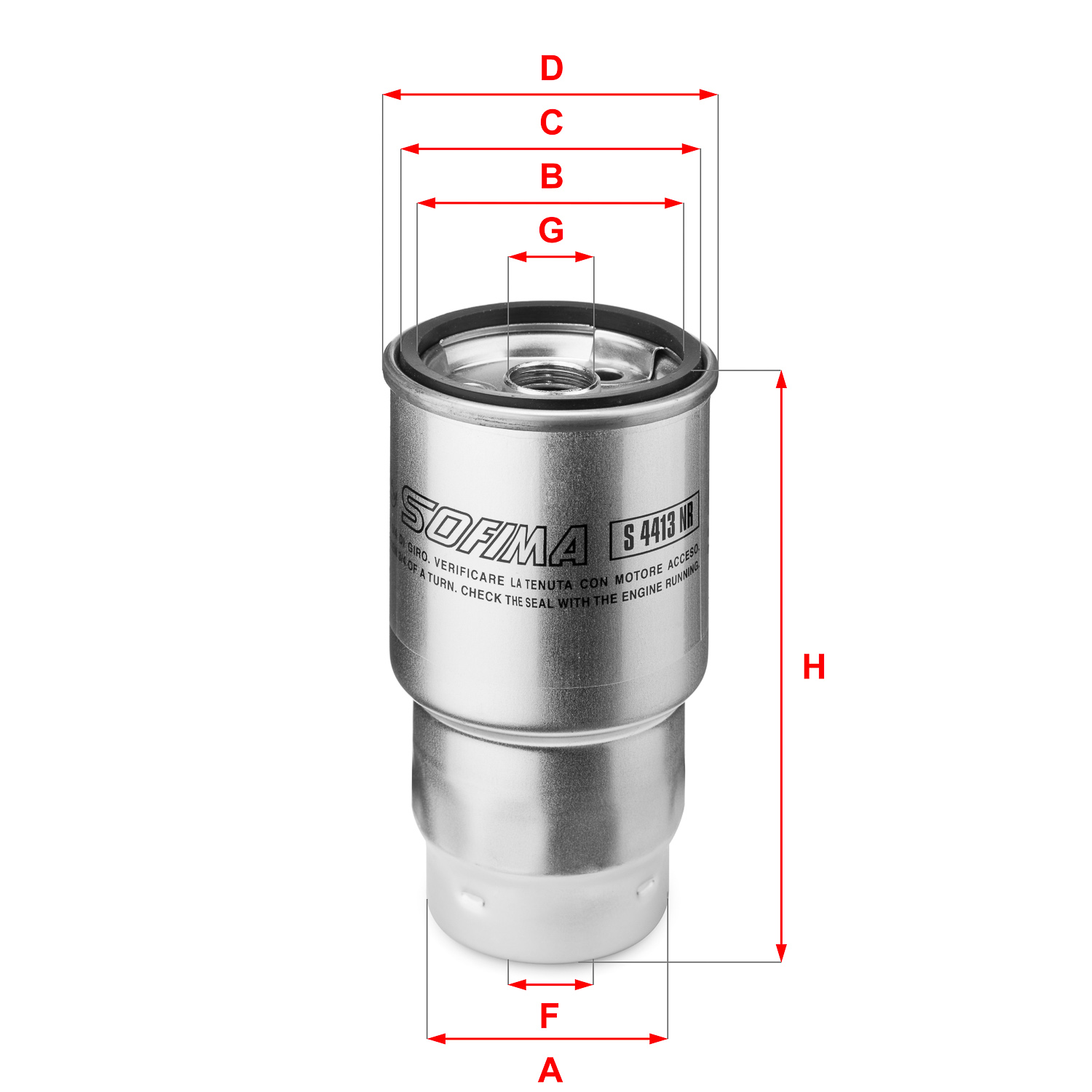 Sofima Brandstoffilter S 4413 NR