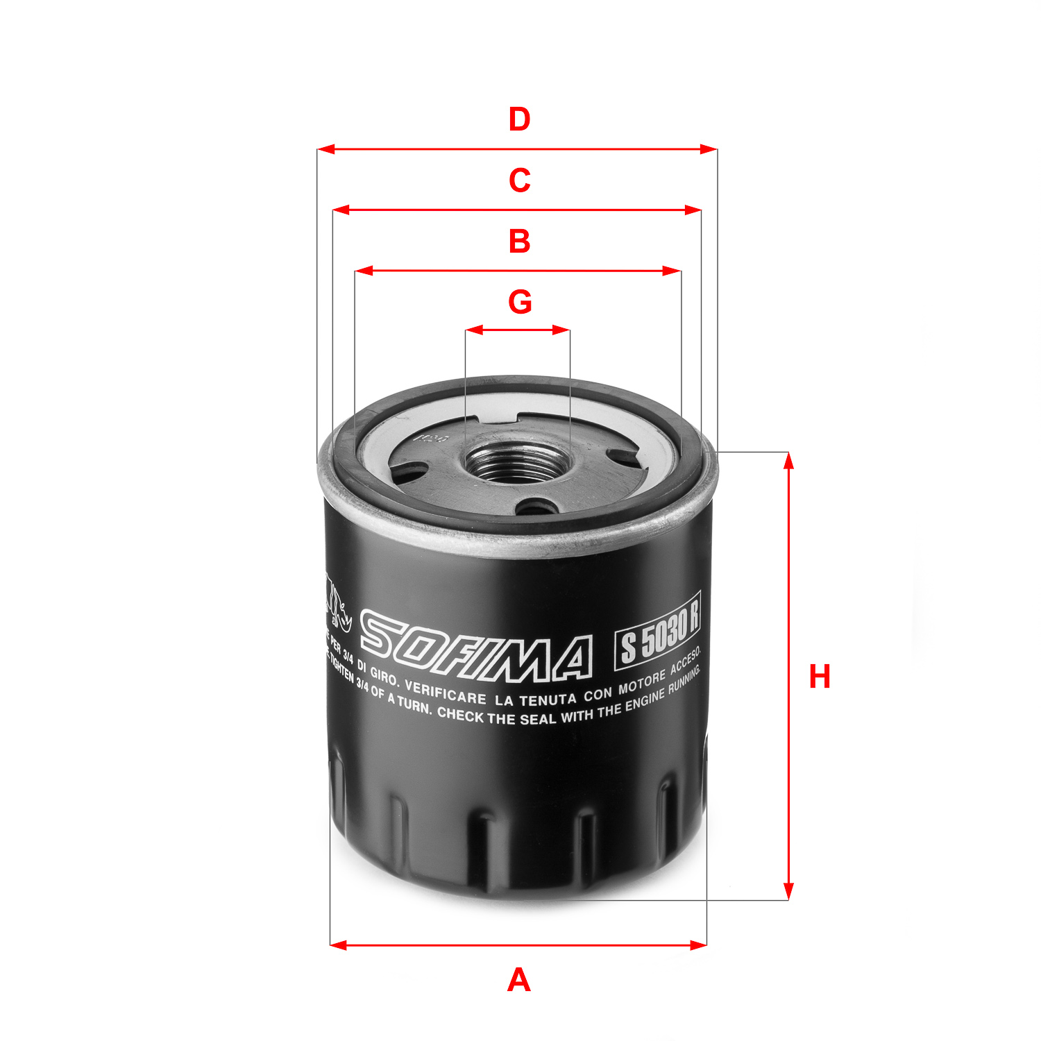 Sofima Oliefilter S 5030 R