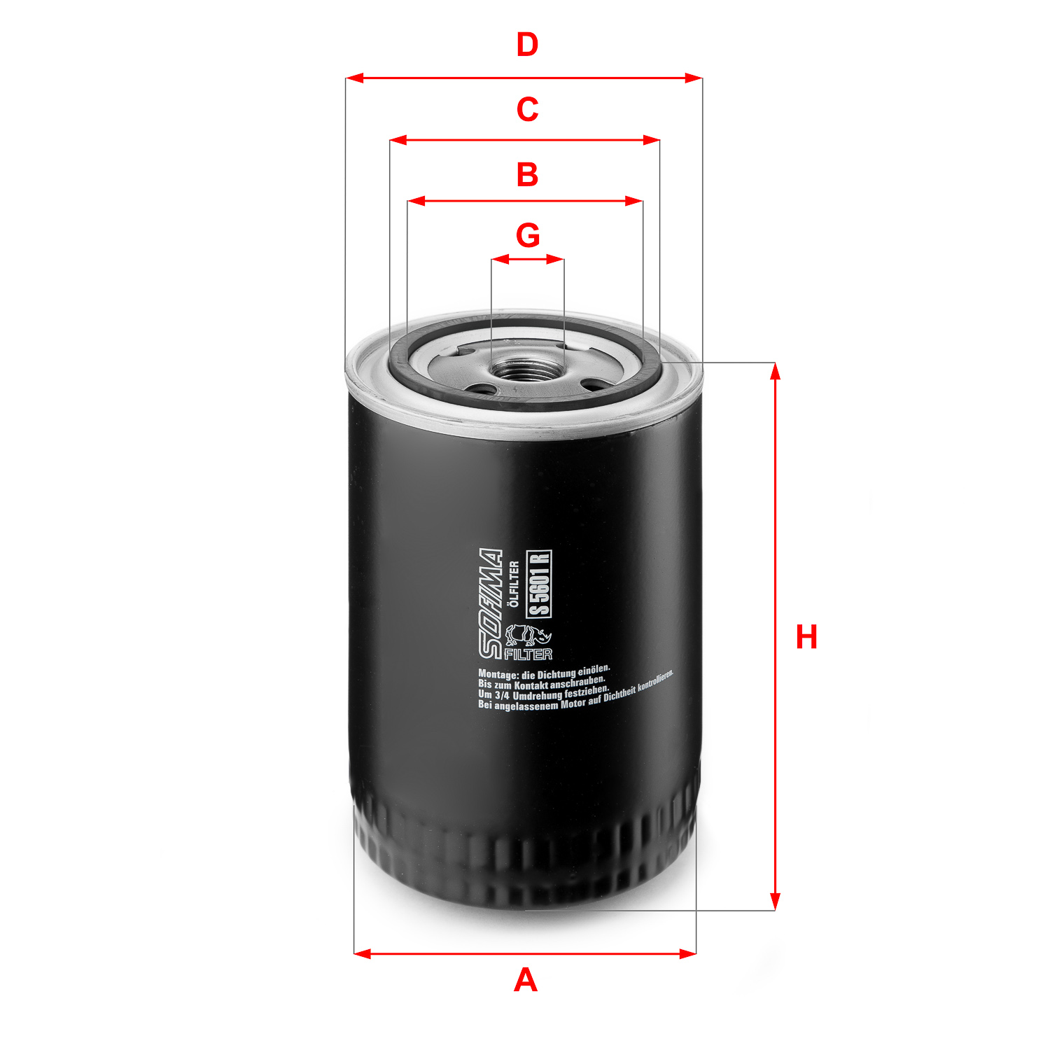 Sofima Oliefilter S 5601 R