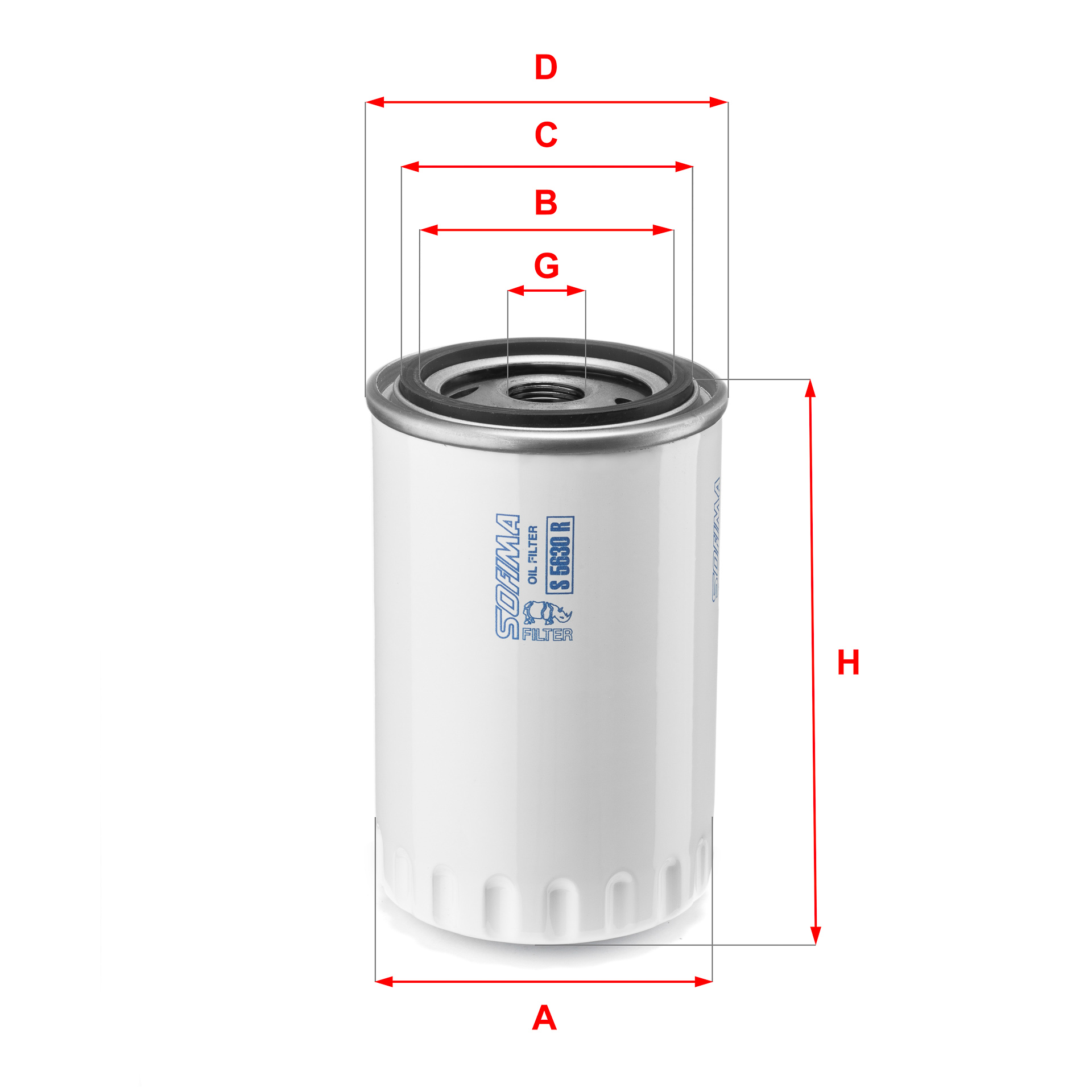 Sofima Oliefilter S 5630 R