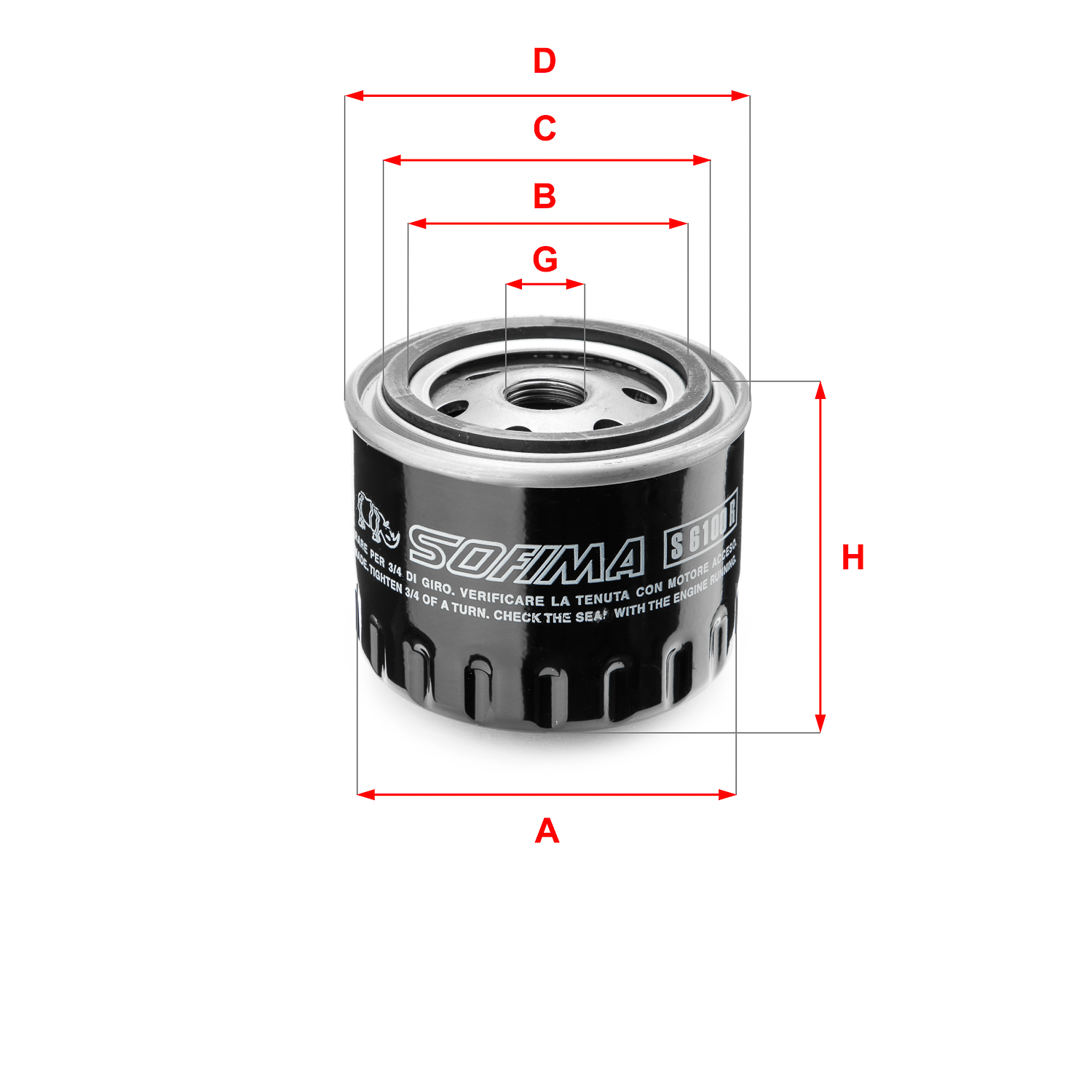 Sofima Oliefilter S 6100 R
