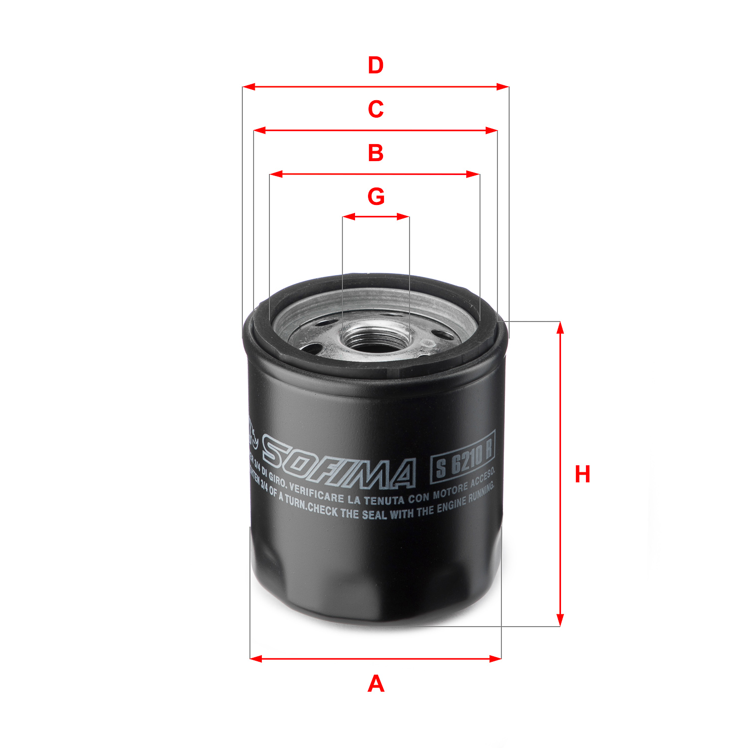 Sofima Oliefilter S 6210 R