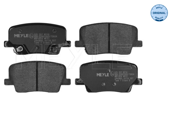 Meyle Remblokkenset, schijfrem 025 207 8216