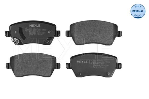 Meyle Remblokkenset, schijfrem 025 252 6117