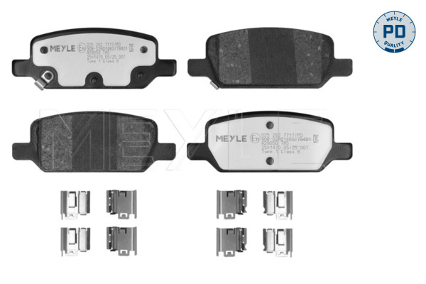 Meyle Remblokkenset, schijfrem 025 262 7717/PD