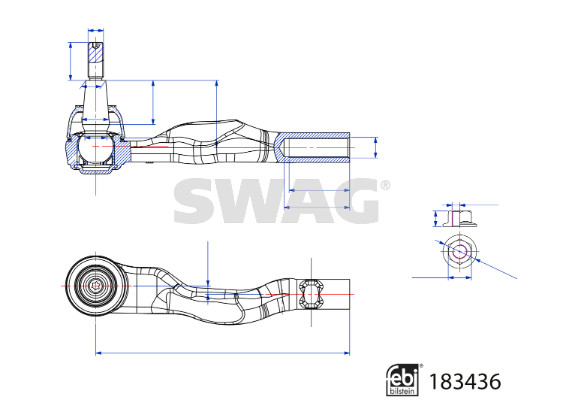 Swag Spoorstangeind / Stuurkogel 33 10 8965