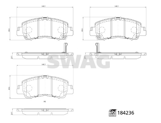 Swag Remblokset 33 10 9326