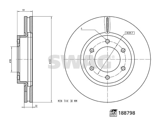 Swag Remschijf 33 11 0892