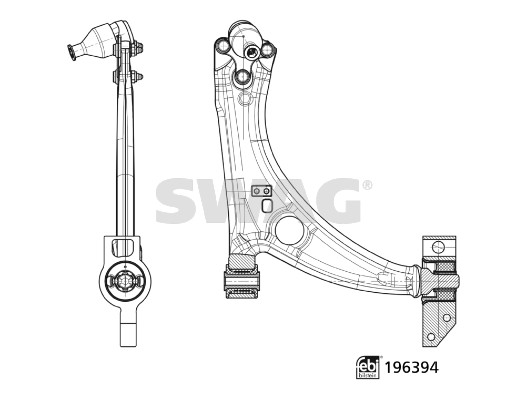 Swag Draagarm, wielophanging 33 11 2152