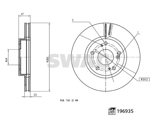 Swag Remschijf 33 11 2386