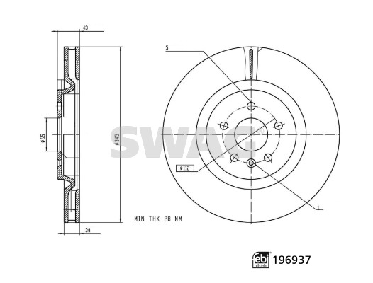 Swag Remschijf 33 11 2388