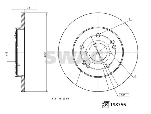 Swag Remschijf 33 11 3129