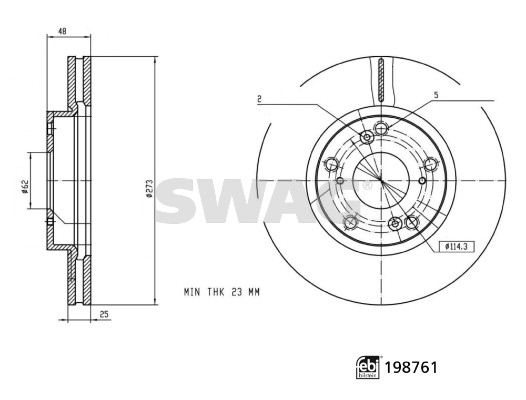 Swag Remschijf 33 11 3134