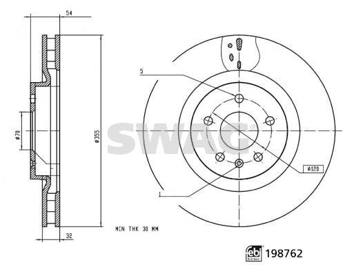 Swag Remschijf 33 11 3135