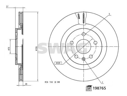 Swag Remschijf 33 11 3141