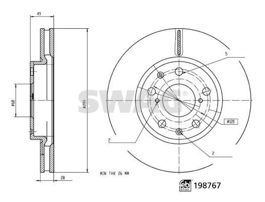 Swag Remschijf 33 11 3143