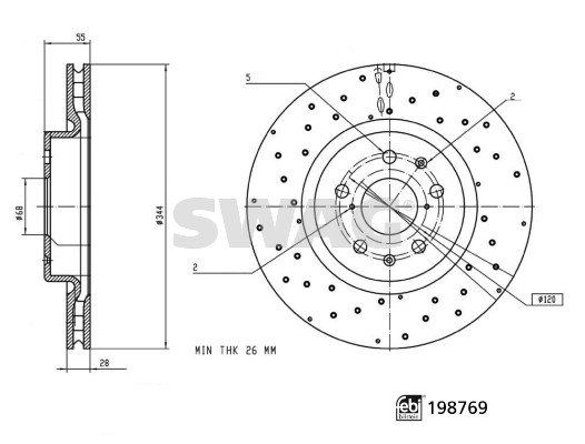 Swag Remschijf 33 11 3145