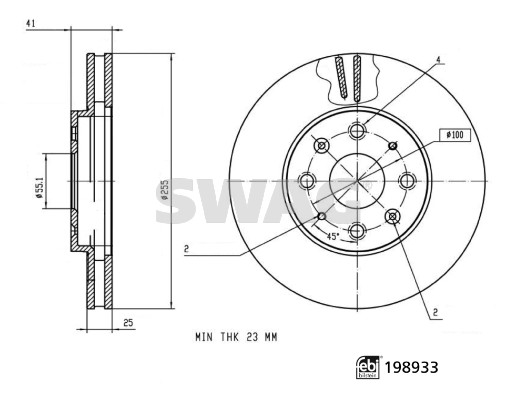 Swag Remschijf 33 11 3209