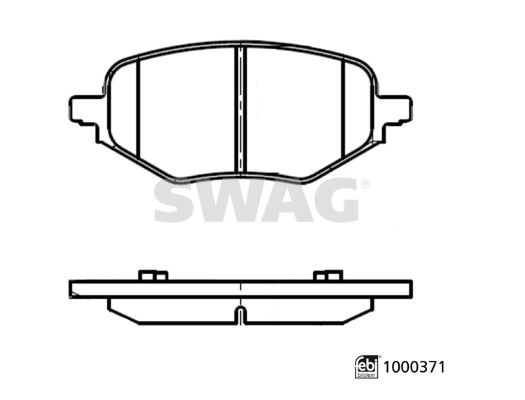 Swag Remblokkenset, schijfrem 33 11 3648