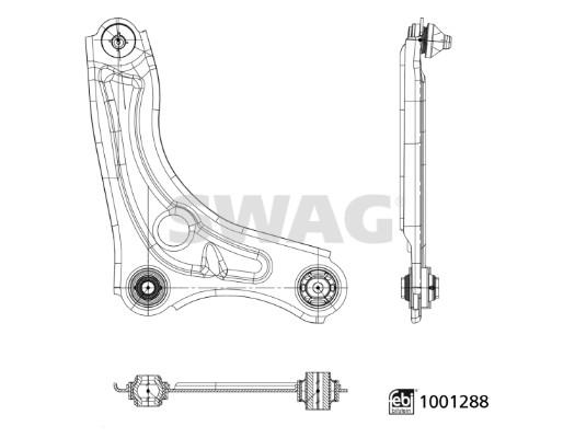 Swag Draagarm, wielophanging 33 11 3921