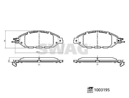 Swag Remblokkenset, schijfrem 33 11 4317