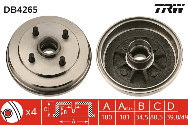 TRW Remtrommel DB4265