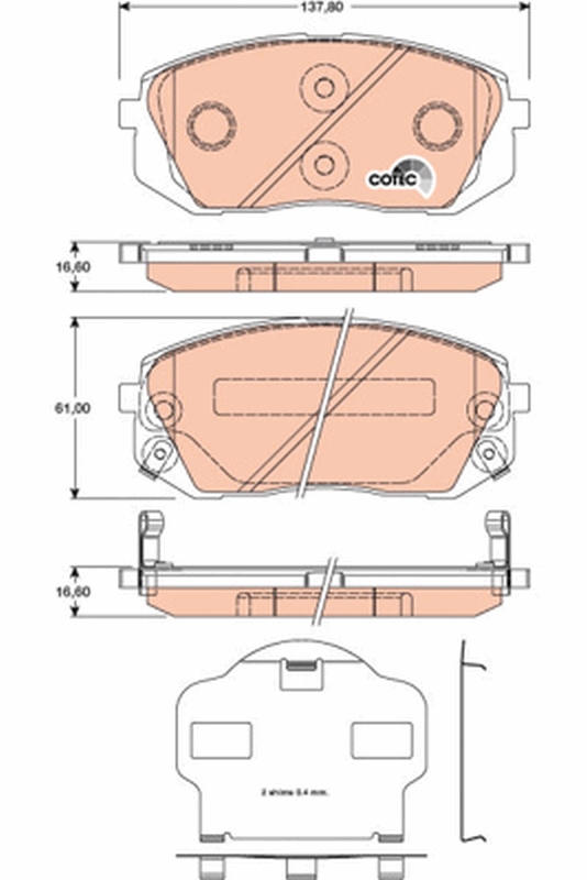 TRW Remblokset GDB3461