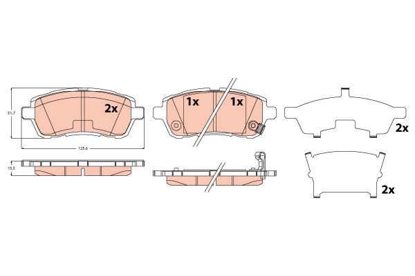 TRW Remblokset GDB2238