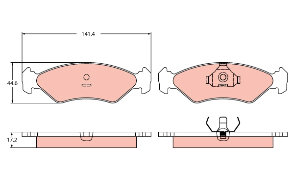 TRW Remblokkenset, schijfrem GDB2414